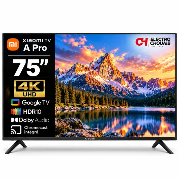 Xiaomi TV A Pro 75" 4K UHD Google TV - Electro Chouaib Maroc