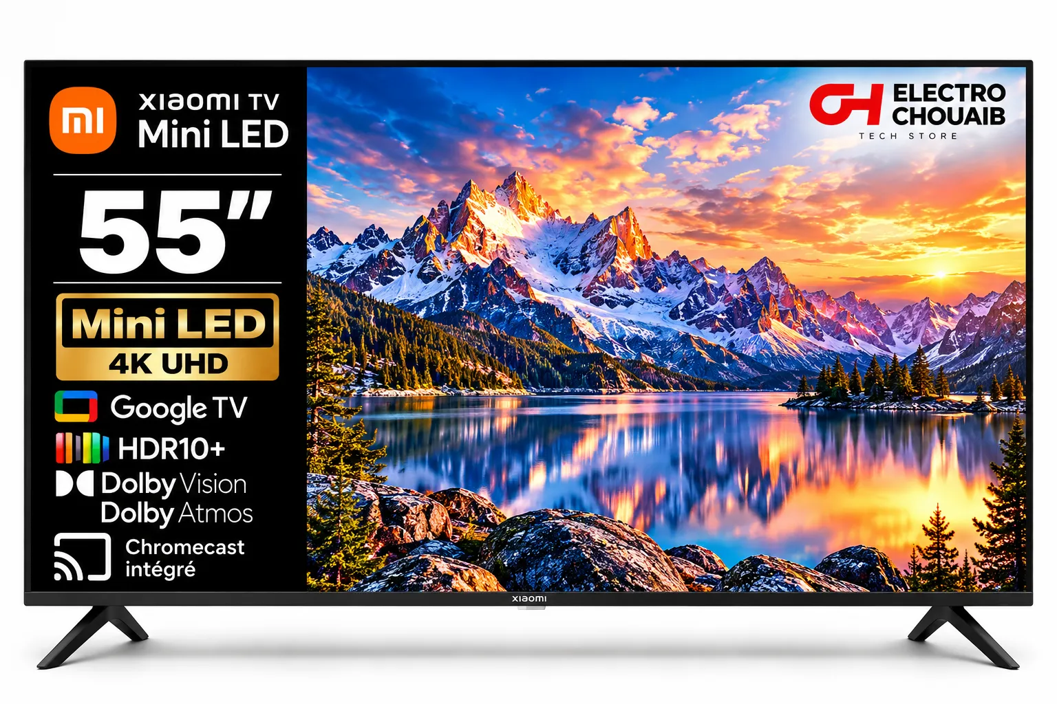 Xiaomi TV Mini LED 55" 4K Google TV Xiaomi TV Mini LED 55" 4K Google TV - Electro Chouaib Maroc